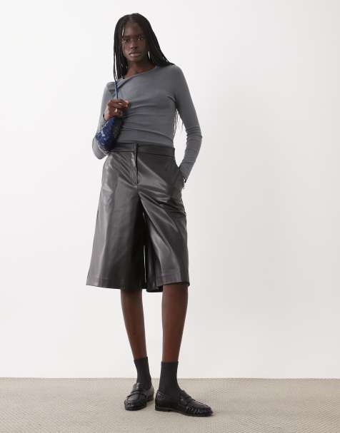 ASOS DESIGN - bermudas de PU negras - view 1