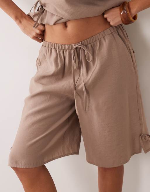 ASOS DESIGN - bermudas largas efecto modal de conjunto, 3 de 5