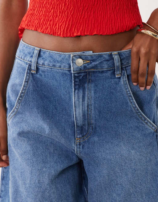 ASOS DESIGN - Bermudashorts med barrel-ben og vintage-vask, 3 af 5