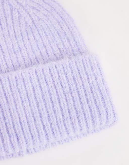 ASOS DESIGN berretto a maglia grossa lilla, 2 di 3
