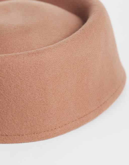 ASOS DESIGN - Berretto in feltro color cammello, 4 di 4