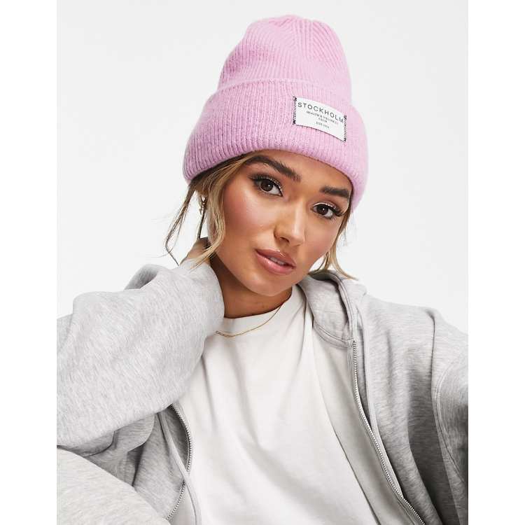Berretto Victoria's Secret PINK Baseball Cap Ricamato Viola E Bianco - Nuovo Con Etichette