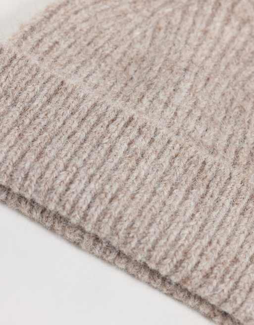 ASOS DESIGN - Berretto in maglia spessa color avena, 2 di 3