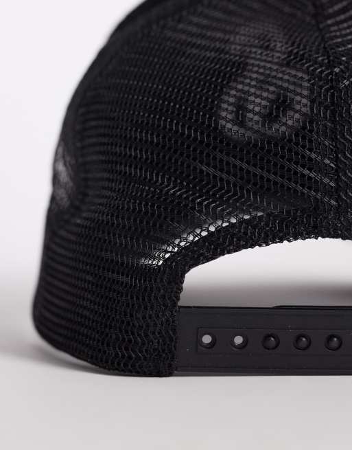 ASOS DESIGN - Berretto trucker nero con ricamo, 2 di 3