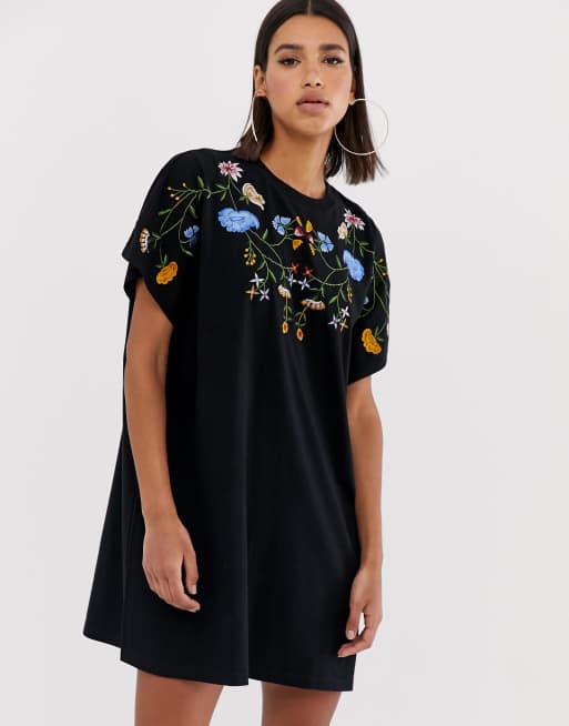 Tshirt store kleid asos