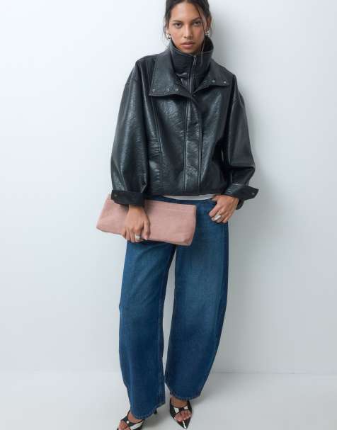ASOS DESIGN Beuteltasche aus Wildleder in Pink - view 1