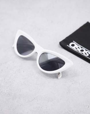 white sunglasses asos