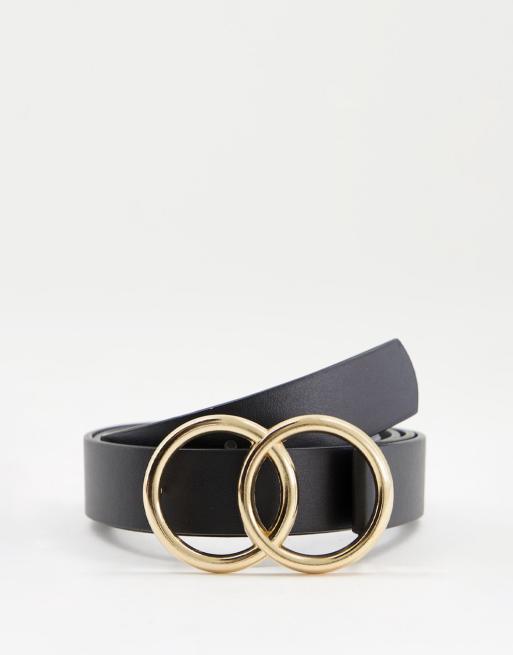 ASOS DESIGN CURVE wide waist belt with decorative buckle