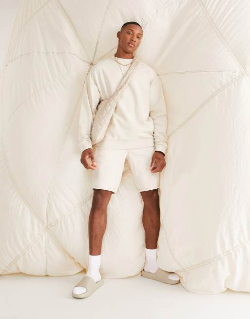 ASOS DESIGN – Beżowa bluza dresowa oversize, 4 z 4