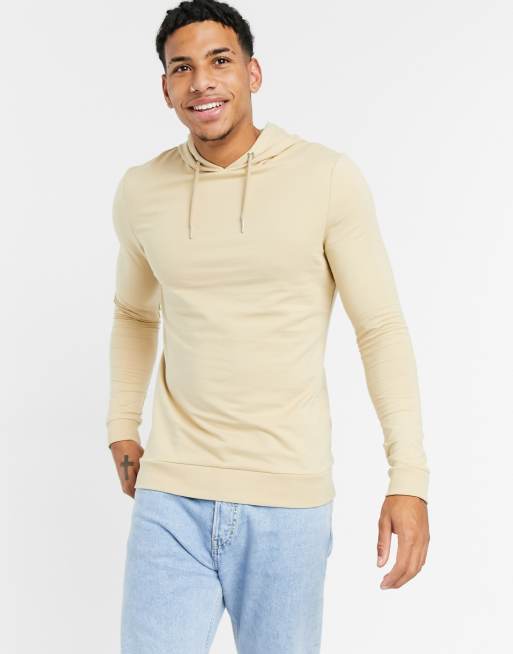 ASOS DESIGN – Beżowa bluza z kapturem o kroju podkreślającym sylwetkę, część zestawu 