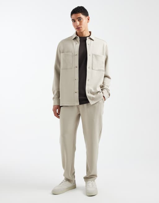 ASOS DESIGN – Beżowa koszula wierzchnia, część zestawu, 2 z 5