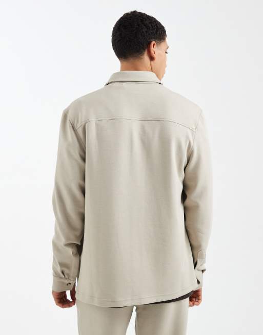 ASOS DESIGN – Beżowa koszula wierzchnia, część zestawu, 3 z 5
