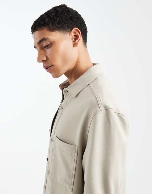 ASOS DESIGN – Beżowa koszula wierzchnia, część zestawu, 4 z 5