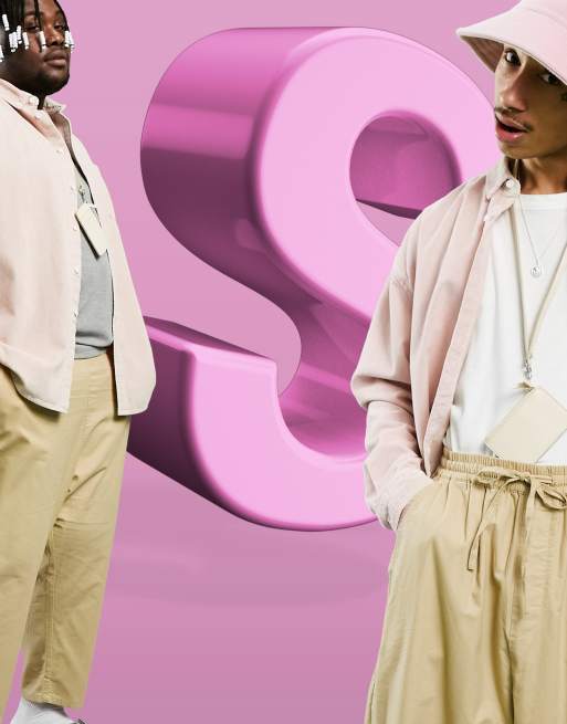 ASOS DESIGN – Beżowe lekkie spodnie z obniżonym krokiem, 2 z 4
