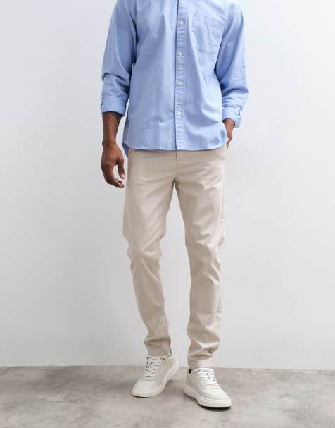 ASOS DESIGN – Beżowe obcisłe chinosy - view 1