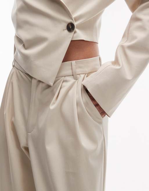 ASOS DESIGN – Beżowe spodnie ze zwężanymi nogawkami do kostki, 4 z 5