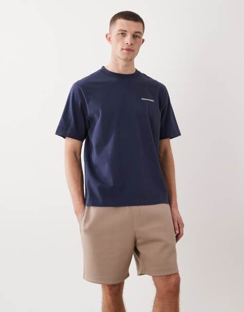 ASOS DESIGN – Beżowe średniej długości szorty z dżerseju basic o kroju oversize - view 1