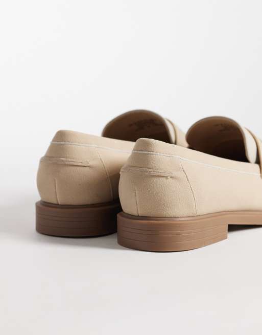 ASOS DESIGN – Beżowo-kremowe loafersy penny, 4 z 4