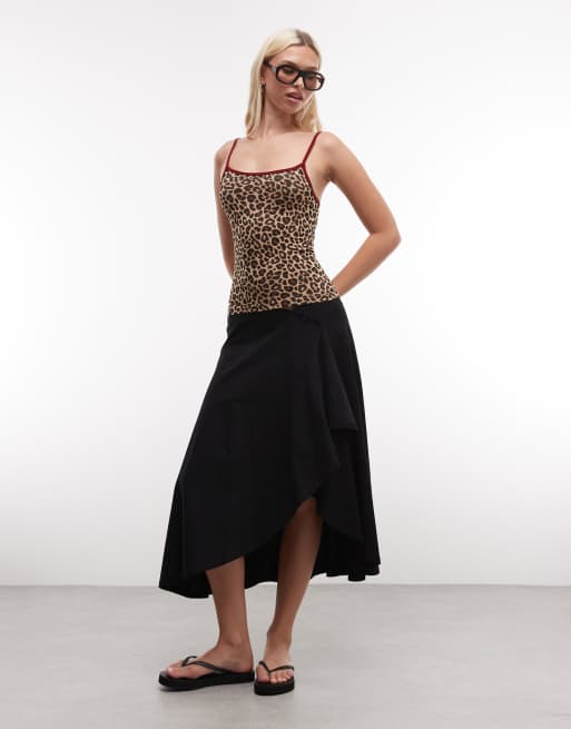 ASOS DESIGN – Bezszwowy top na ramiączkach w panterkę, 2 z 4