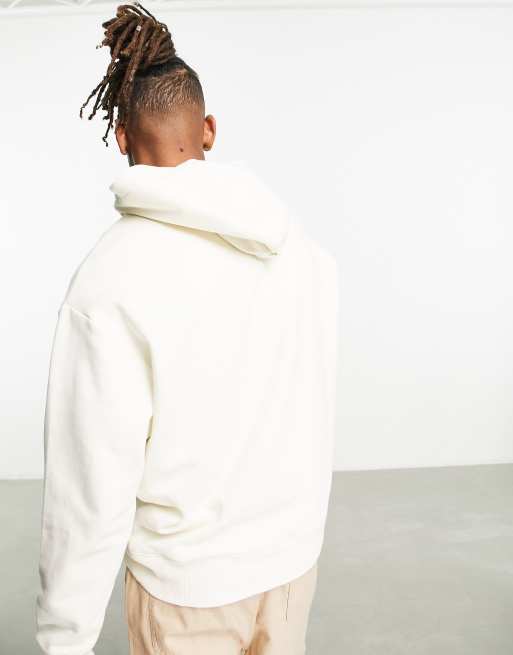 ASOS DESIGN – Biała gruba bluza oversize z kapturem, 2 z 4