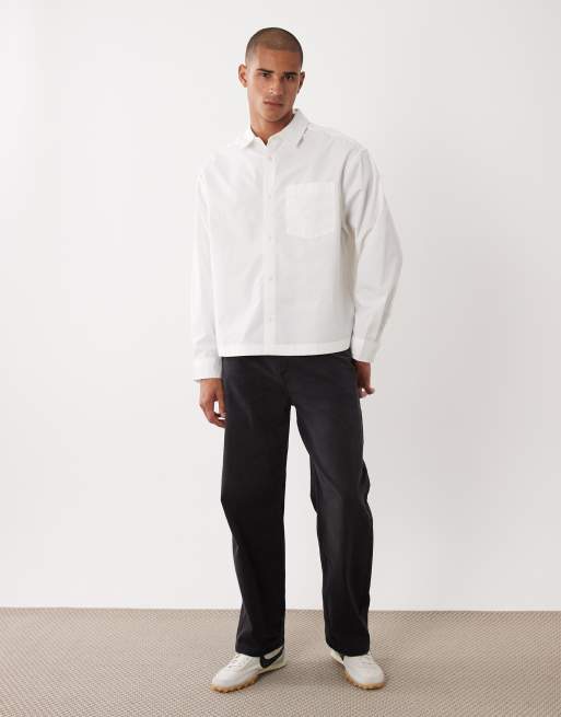 ASOS DESIGN – Biała pudełkowa koszula popelinowa oversize, 2 z 5