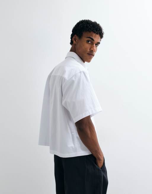 ASOS DESIGN – Biała pudełkowa koszula popelinowa oversize, 5 z 5