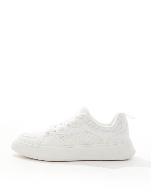 ASOS DESIGN – Białe buty sportowe z siateczkowymi wstawkami, 2 z 5