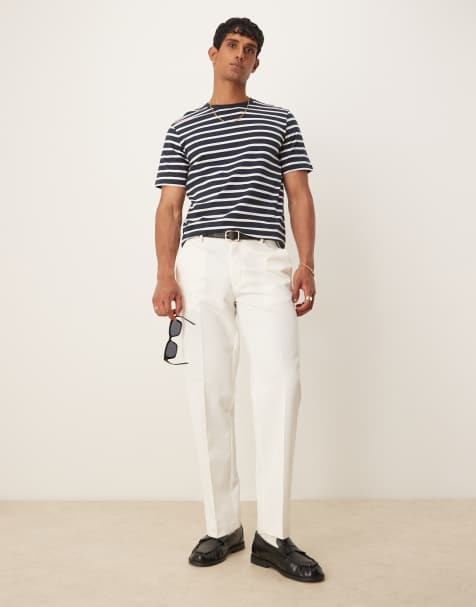 ASOS DESIGN – Białe eleganckie spodnie z prostymi nogawkami - view 1