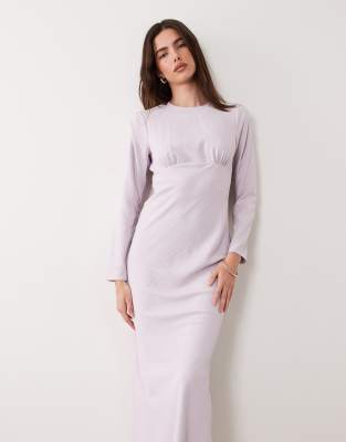 ASOS DESIGN bias bust detail maxi dress in lilac-Purple
