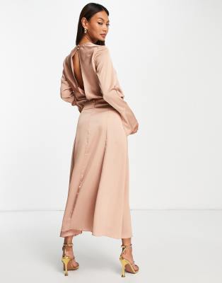 asos bronze dress