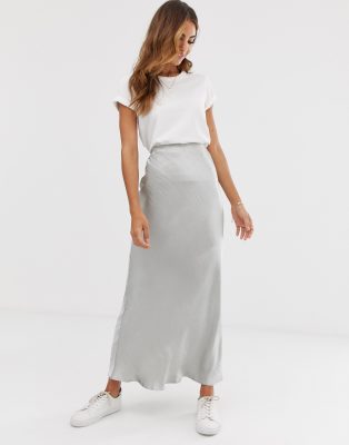 asos satin skirt