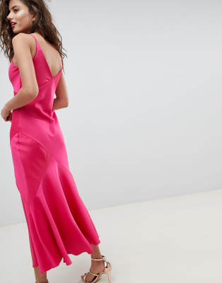 asos pink maxi