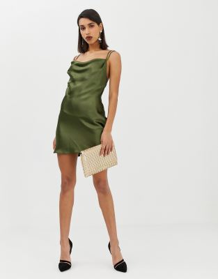 asos satin mini dress