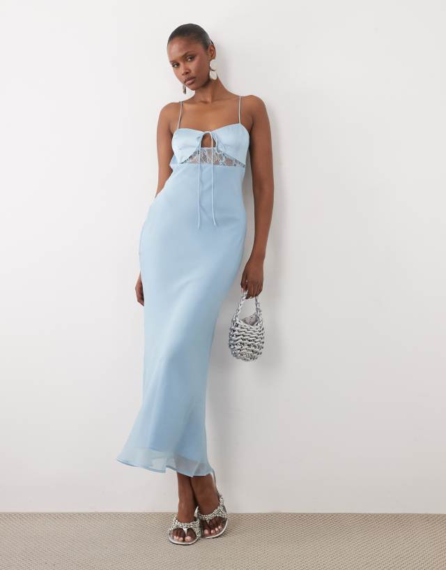 chiffon cami maxi dress ASOS Design - - Women - Polyester - 8 US KissProm A-Line Off-the-Shoulder Long Style:ES00237DN The timeless floral pattern Reuniontower com Two Color