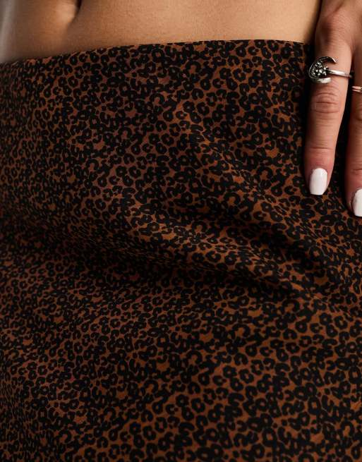 Leopard print clearance maxi skirt asos