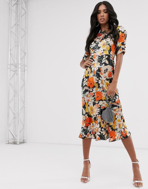 Asos flowery outlet dress