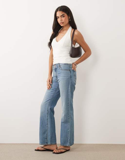 ASOS DESIGN – Biały opinający top z dekoltem w łódkę z poliamidu, 3 z 4