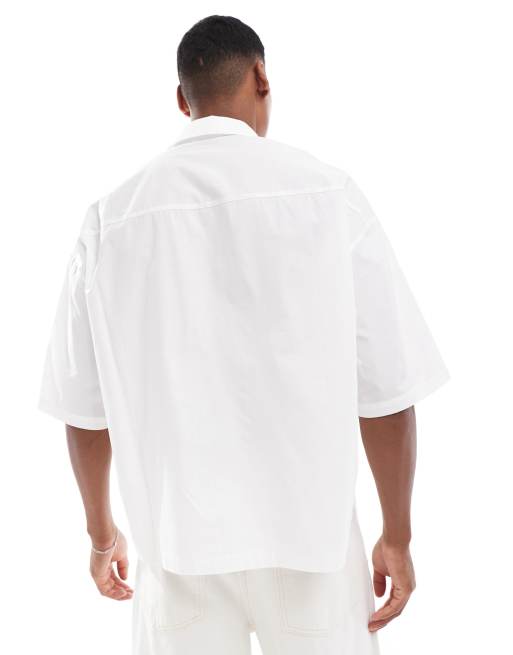ASOS DESIGN – Biały T-shirt extreme oversize o pudełkowym kroju, 4 z 4