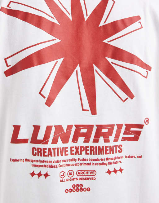ASOS DESIGN – Biały T-shirt oversize z grafiką z gwiazdą na plecach, 3 z 5