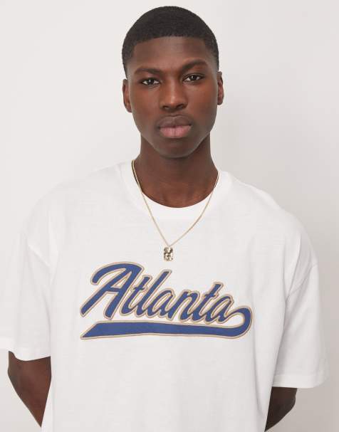 ASOS DESIGN oversized t-shirt with city graphic in white