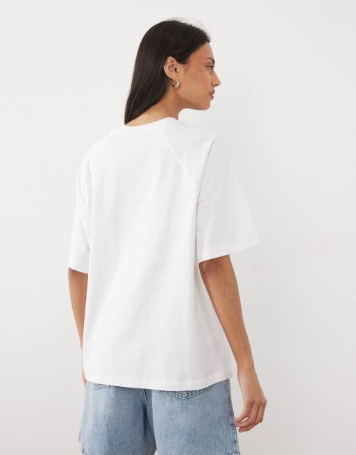 ASOS DESIGN – Biały T-shirt oversize z grafiką z wiśniami, 4 z 4