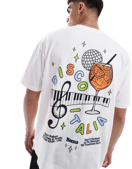 ASOS DESIGN – Biały T-shirt oversize z kreskówkową grafiką, 4 z 4