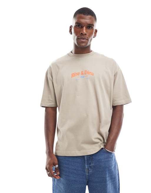 ASOS DESIGN – Biały T-shirt oversize z kreskówkową grafiką, 3 z 4