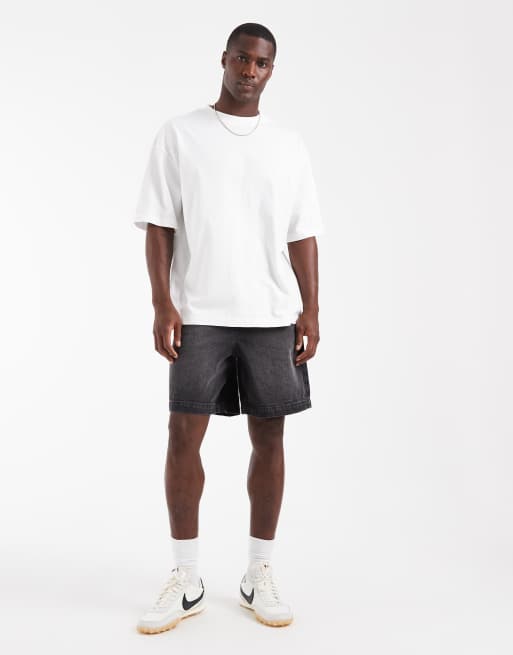 ASOS DESIGN – Biały T-shirt oversize z kwiatową grafiką, 4 z 5