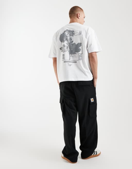 ASOS DESIGN – Biały T-shirt oversize z kwiatowym motywem, 3 z 5