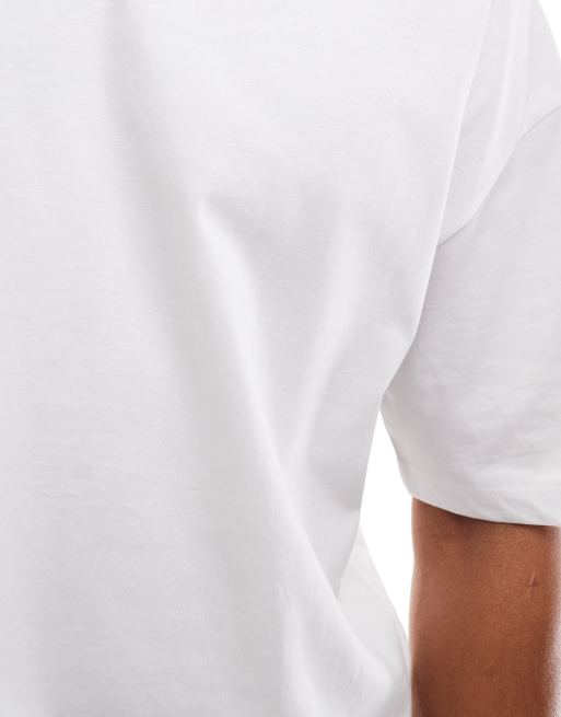 ASOS DESIGN – Biały T-shirt oversize z nadrukiem cherubinka na plecach, 2 z 4