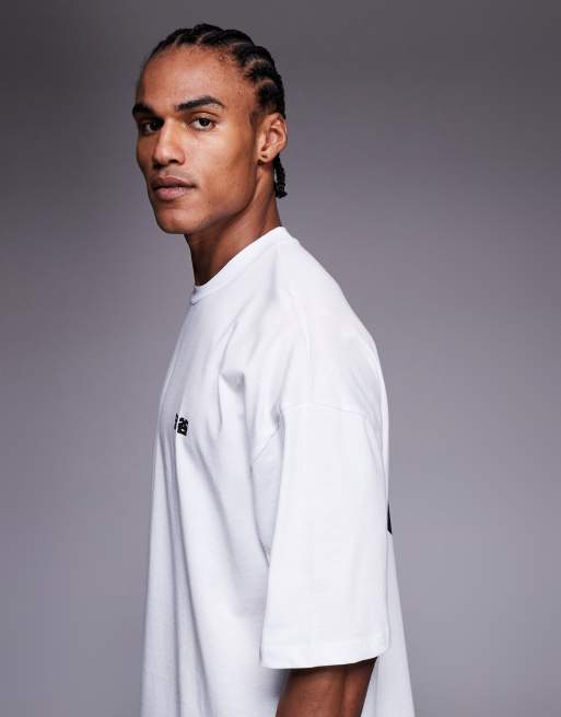 ASOS DESIGN – Biały T-shirt oversize z nadrukiem „Kyoto”, 4 z 5