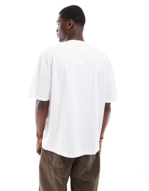 ASOS DESIGN – Biały T-shirt oversize z napisem „NYC” na piersi, 3 z 4