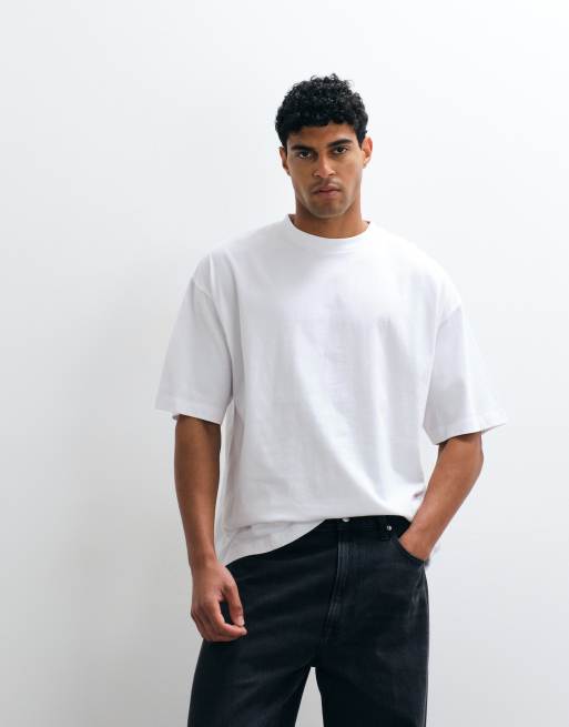 ASOS DESIGN – Biały T-shirt oversize ze sportową grafiką, 2 z 5