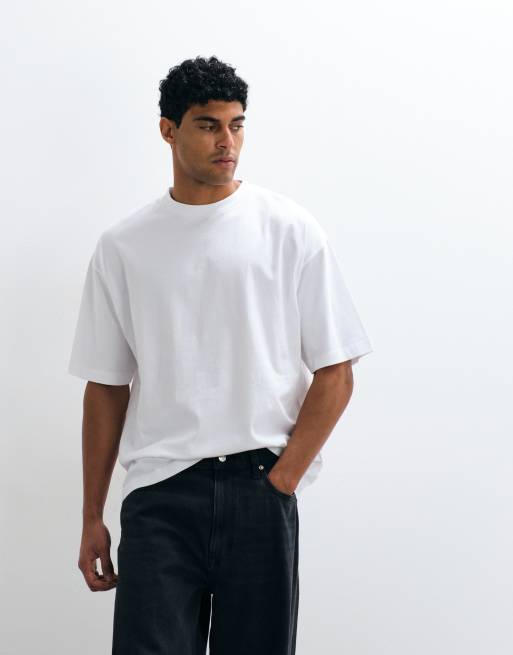 ASOS DESIGN – Biały T-shirt oversize ze sportową grafiką, 5 z 5